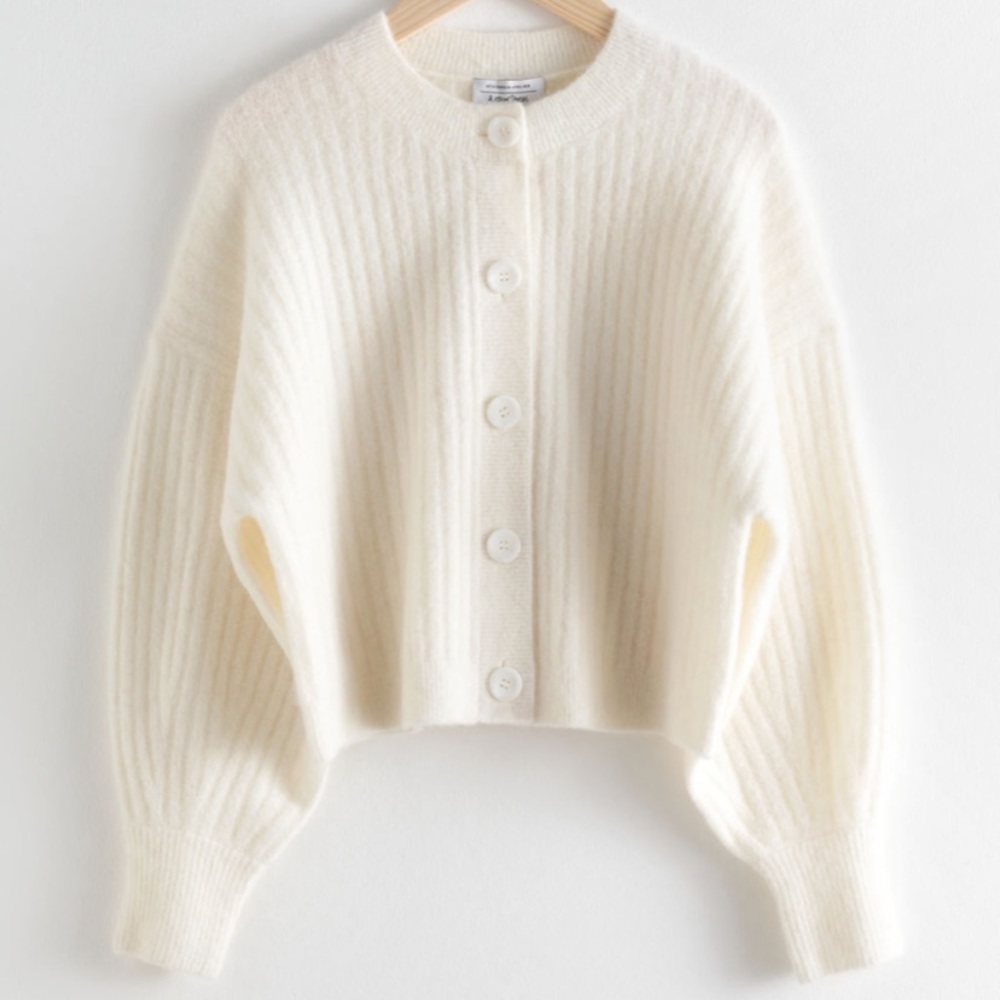 &Other Stories Chunky Ribbed Cardigan
